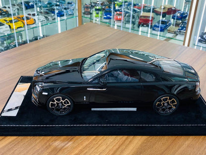 H&H Rolls Royce Wraith Resin Model - Black | 1/18 Scale