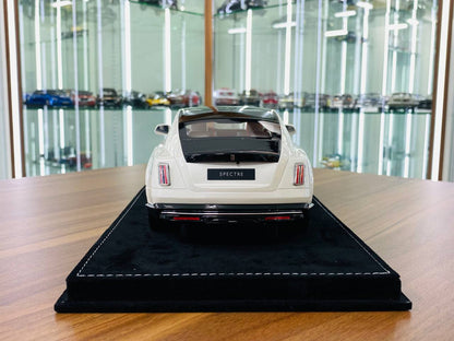 H&H Rolls Royce Spectre Resin Model - White & Black | 1/18 Scale