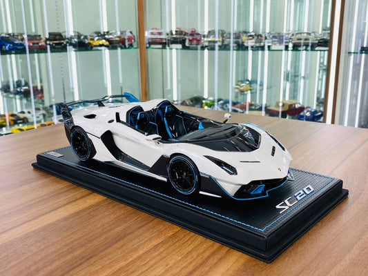 MR Collection Lamborghini SC 20 Resin Model - White | 1/18 Scale