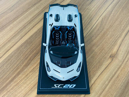 MR Collection Lamborghini SC 20 Resin Model - White | 1/18 Scale