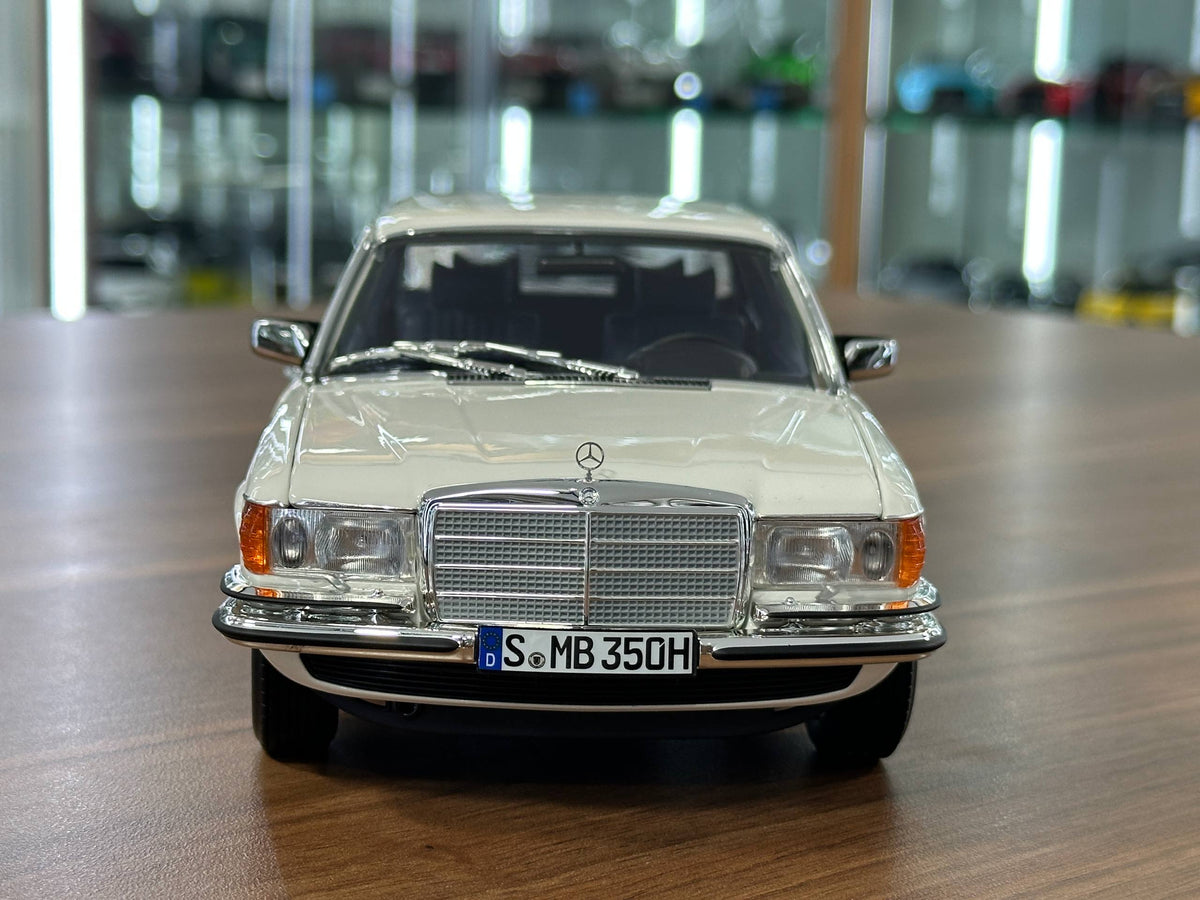 Mercedes‑Benz 350 SEL W116 (1973–1980) – White – 1/18 Metal Diecast Model – Norev Dealer Edition – Full Opening