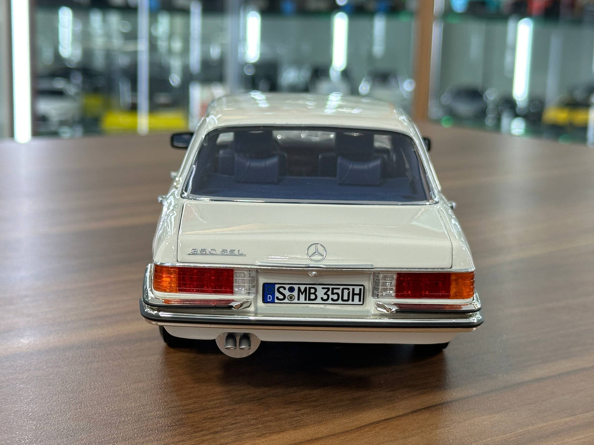 Mercedes‑Benz 350 SEL W116 (1973–1980) – White – 1/18 Metal Diecast Model – Norev Dealer Edition – Full Opening