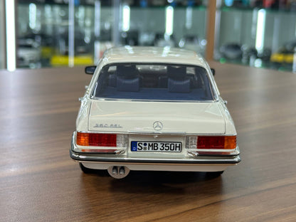 Mercedes‑Benz 350 SEL W116 (1973–1980) – White – 1/18 Metal Diecast Model – Norev Dealer Edition – Full Opening