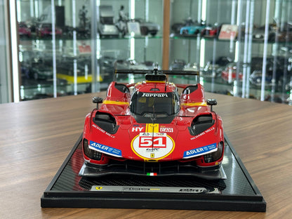 1/18 Diecast Model Ferrari 499P Winner Le Mans 2023 #51 by BBR