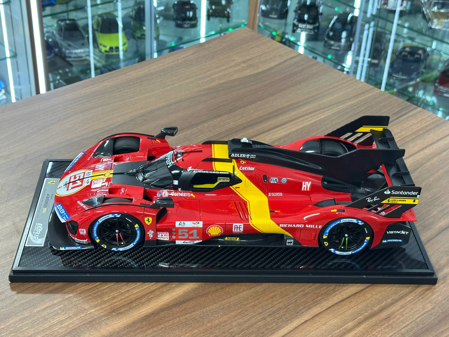 1/18 Diecast Model Ferrari 499P Winner Le Mans 2023 #51 by BBR