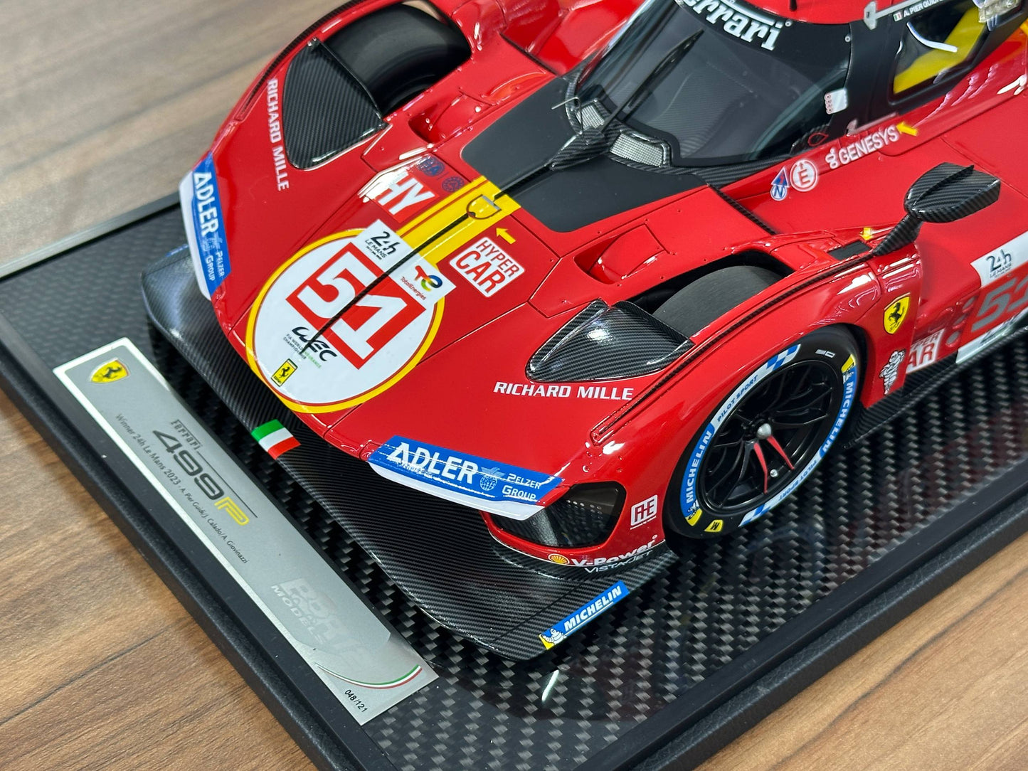 1/18 Diecast Model Ferrari 499P Winner Le Mans 2023 #51 by BBR