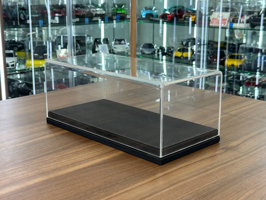 1/18 Acrylic Display Case – Black Leather Base – Collector Edition