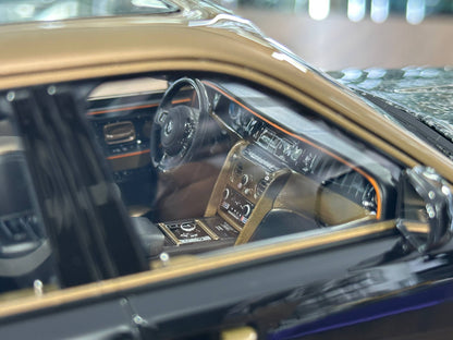 Rolls‑Royce Cullinan Series II Mansory – Piano Black / Chrome Gold – 1/18 Resin Model – H&H – Limited 30 pcs