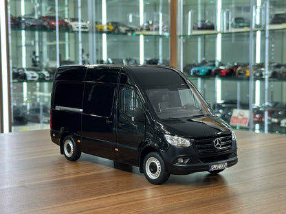 1/18 Diecast Mercedes-Benz Sprinter (2018) – Norev (Black, Full Opening)