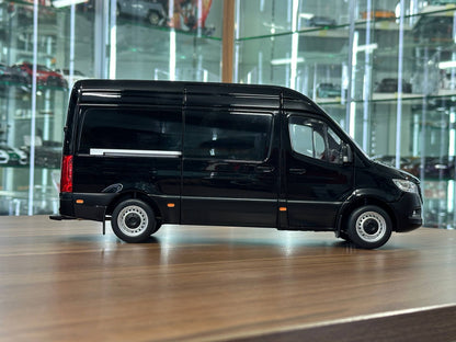 1/18 Diecast Mercedes-Benz Sprinter (2018) – Norev (Black, Full Opening)