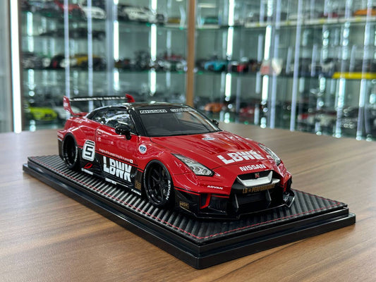 1/18 resin Ignition Model Nissan R35 GT-RR LB-Silhouette WORKS #5 Red/Black  - Limited Edition