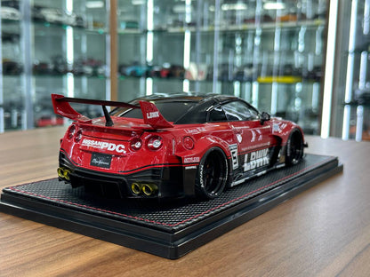 1/18 resin Ignition Model Nissan R35 GT-RR LB-Silhouette WORKS #5 Red/Black  - Limited Edition