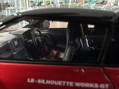 1/18 resin Ignition Model Nissan R35 GT-RR LB-Silhouette WORKS #5 Red/Black  - Limited Edition