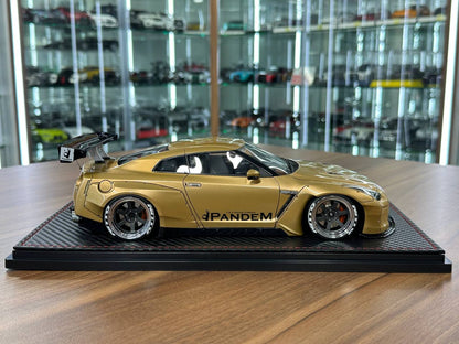 Ignition Model 1/18 Resin Nissan R35 GT-R PANDEM – Gold