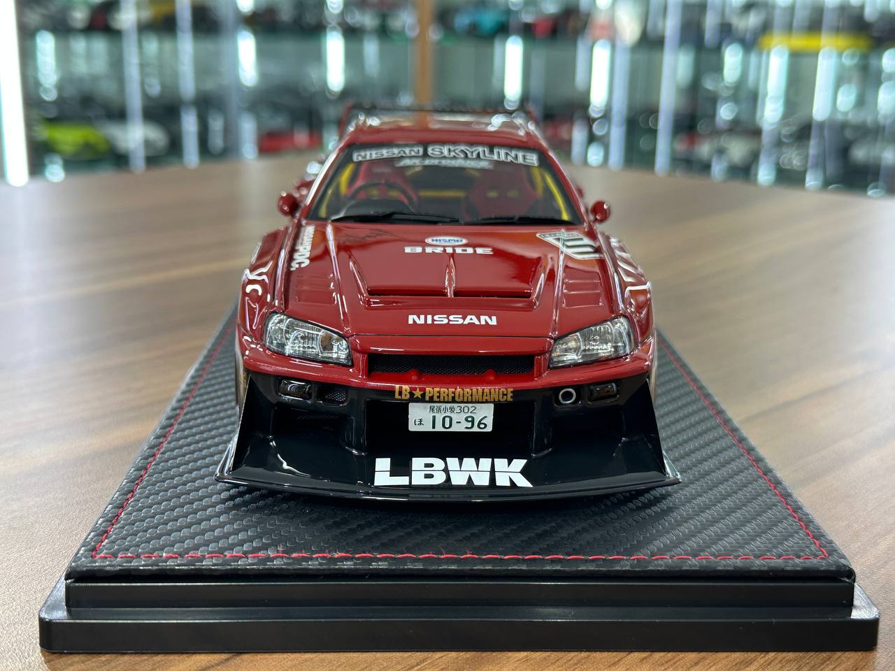 Ignition Model 1/18 Resin Nissan Skyline R34 Super LB-Silhouette #5 – Red/Black (Limited Edition)
