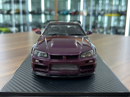 Ignition Model 1/18 Resin Nissan Skyline GT-R R34 R-Tune Nismo – Midnight Purple