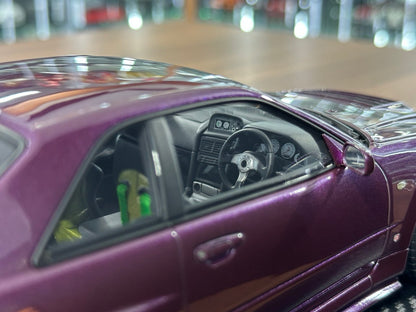 Ignition Model 1/18 Resin Nissan Skyline GT-R R34 R-Tune Nismo – Midnight Purple
