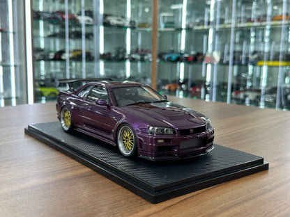 Ignition Model 1/18 Resin Nissan Skyline GT-R R34 R-Tune Nismo – Midnight Purple
