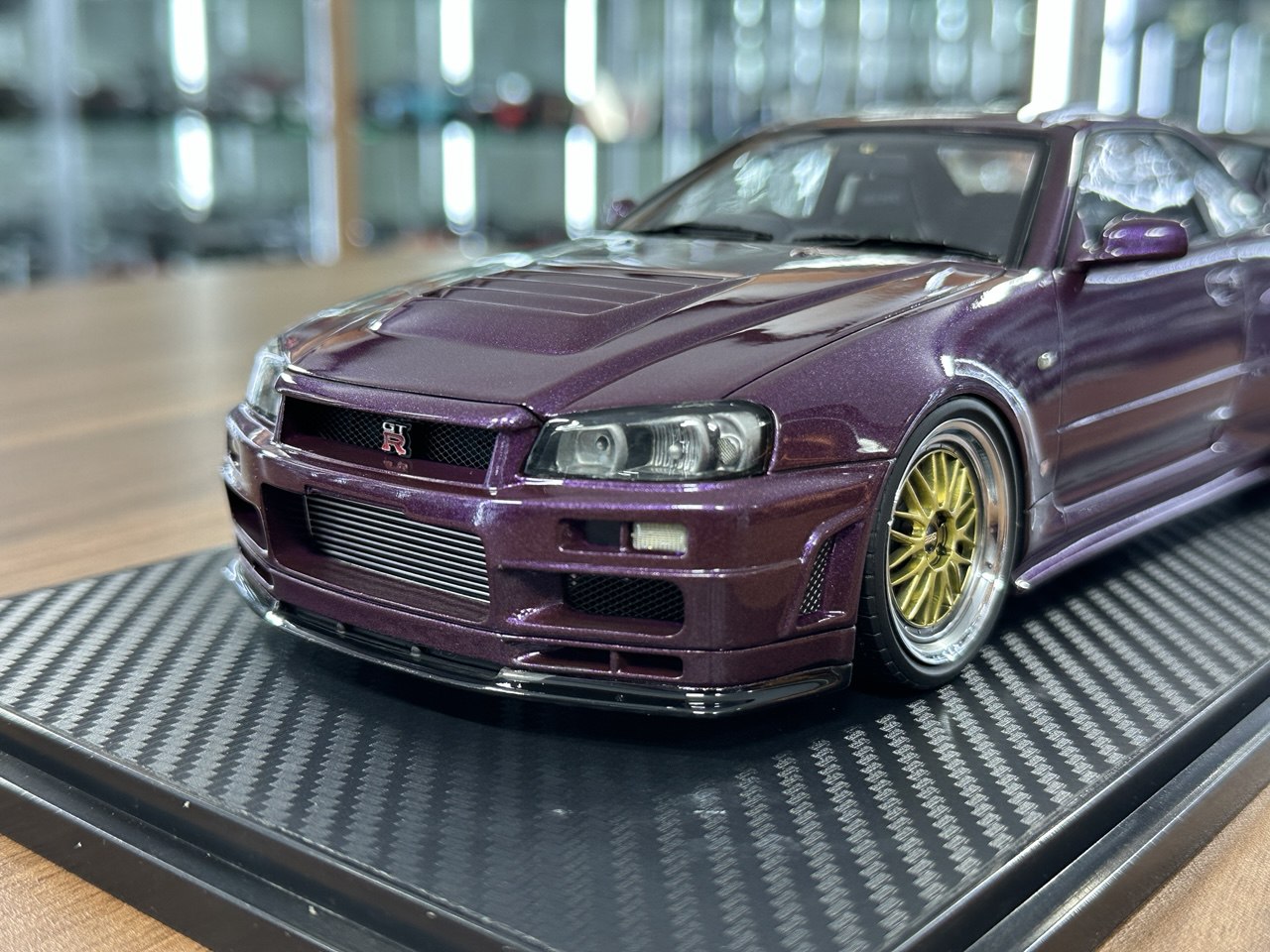 Ignition Model 1/18 Resin Nissan Skyline GT-R R34 R-Tune Nismo – Midnight Purple