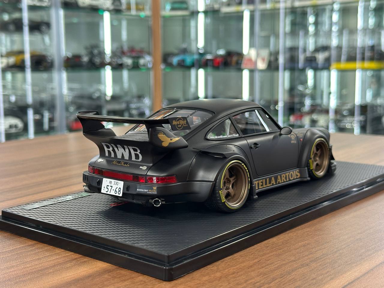 イグニッションモデル1/18 RWB (STELLA ARTOIS) Porsche 964 RWB Stella Artois Matte Black 1/18 Resin – dturman.com