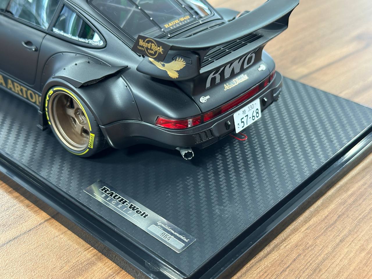 Porsche 964 RWB Stella Artois Matte Black 1/18 Resin – dturman.com