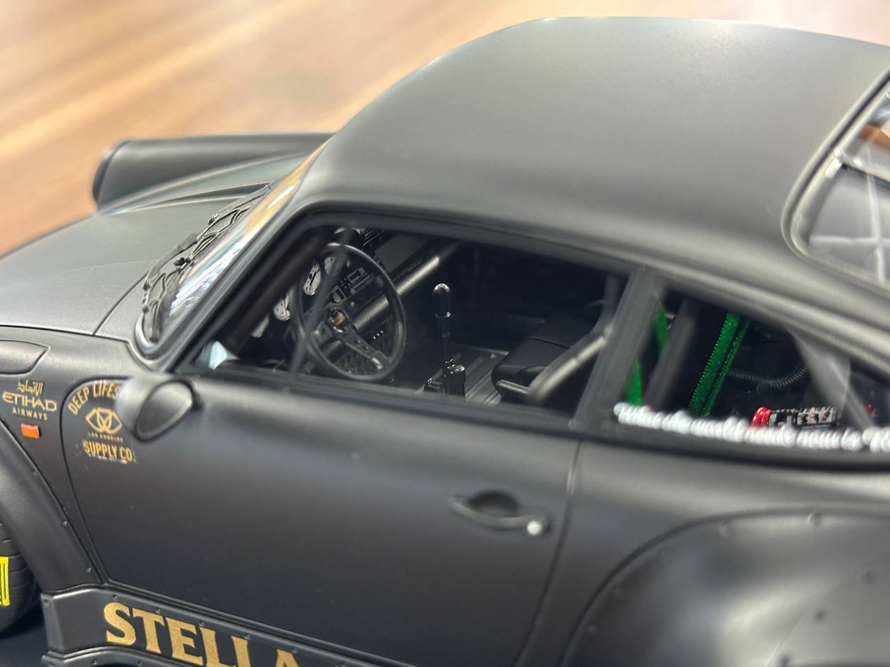 1/18 Resin Ignition Model Porsche 964 RWB Stella Artois – Matte Black