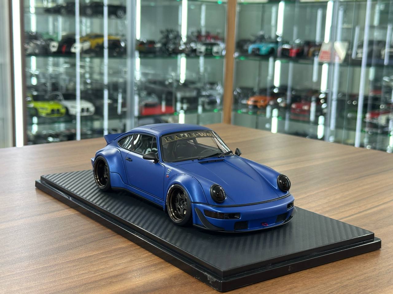 Porsche 964 RWB Matte Blue 1/18 Resin Model – Ignition – dturman.com