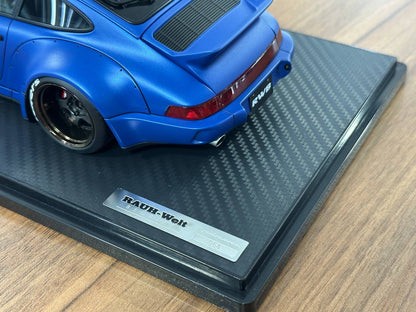 1/18 Resin Ignition Model Porsche 964 RWB – Matte Blue
