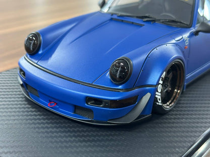 1/18 Resin Ignition Model Porsche 964 RWB – Matte Blue