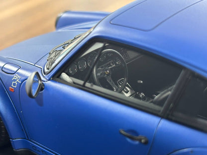 1/18 Resin Ignition Model Porsche 964 RWB – Matte Blue