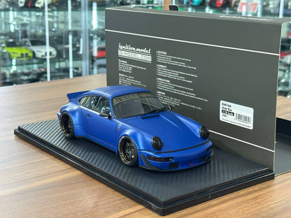 1/18 Resin Ignition Model Porsche 964 RWB – Matte Blue