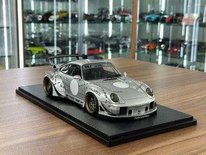 1/18 Resin Ignition Model Porsche 993 RWB – Silver
