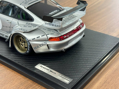 1/18 Resin Ignition Model Porsche 993 RWB – Silver