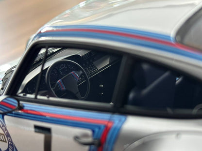 1/18 Resin Ignition Model Porsche 964 RWB #7 – Martini Silver/Yellow (Limited Edition)🚨