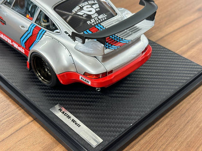 1/18 Resin Ignition Model Porsche 930 RWB #40 Shenzhen – Silver/Red