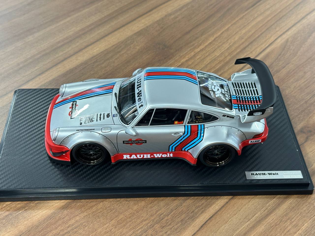1/18 Resin Ignition Model Porsche 930 RWB #40 Shenzhen – Silver/Red