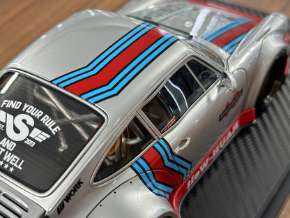 1/18 Resin Ignition Model Porsche 930 RWB #40 Shenzhen – Silver/Red