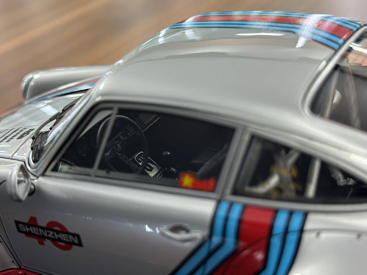 1/18 Resin Ignition Model Porsche 930 RWB #40 Shenzhen – Silver/Red