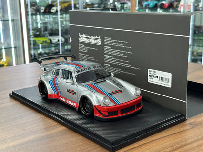 1/18 Resin Ignition Model Porsche 930 RWB #40 Shenzhen – Silver/Red