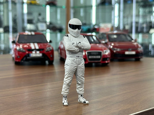 Figure Stig White Top Gear Hand Painted by SF 1/18