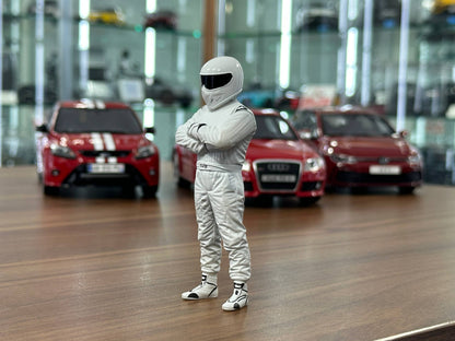 Figure Stig White Top Gear Hand Painted by SF 1/18