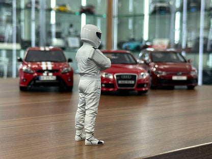 Figure Stig White Top Gear Hand Painted by SF 1/18
