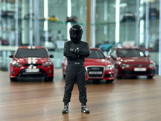 Figure Stig Black Top Gear Hand Painted by SF 1/18