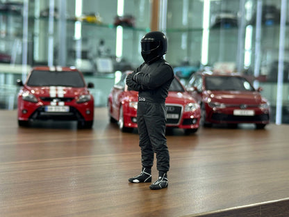 Figure Stig Black Top Gear Hand Painted by SF 1/18