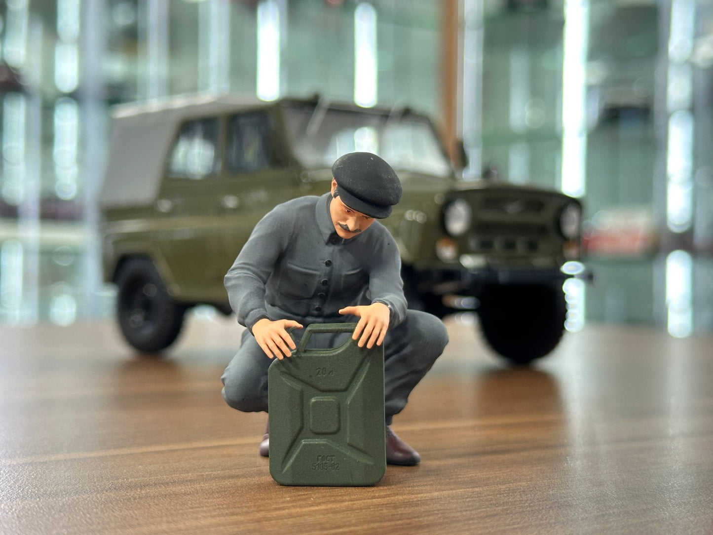 1/18 Scale Figure - Hand Made / Painted Mechanic Man