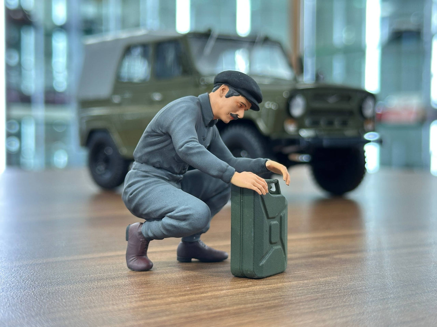 1/18 Scale Figure - Hand Made / Painted Mechanic Man