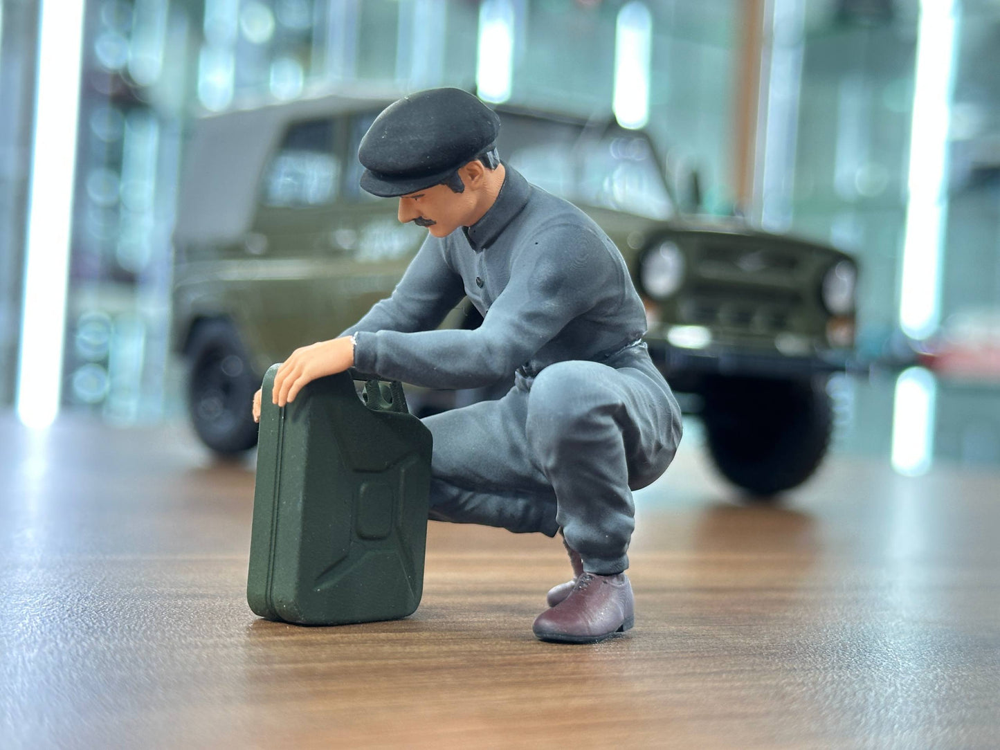 1/18 Scale Figure - Hand Made / Painted Mechanic Man