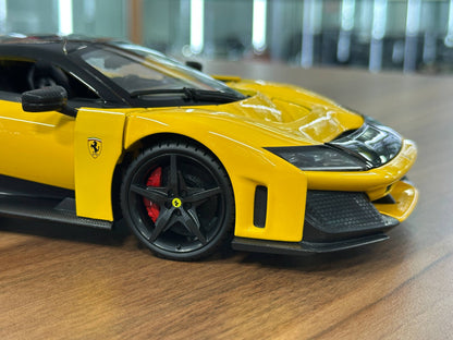 1/18 Diecast Bburago Ferrari F80 in Yellow