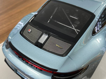 1/18 Resin IVY Models Porsche 911 S/T (992) Ice Blue Black – Limited 20pcs