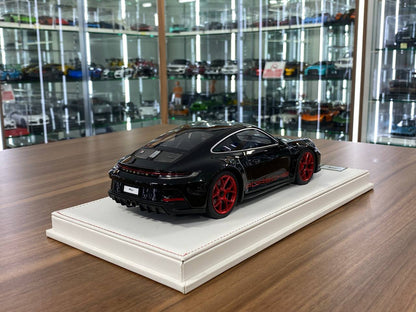 1/18 Resin Porsche 911 S/T (992) by Ivy Models in Black / Red – Limited 15pcs